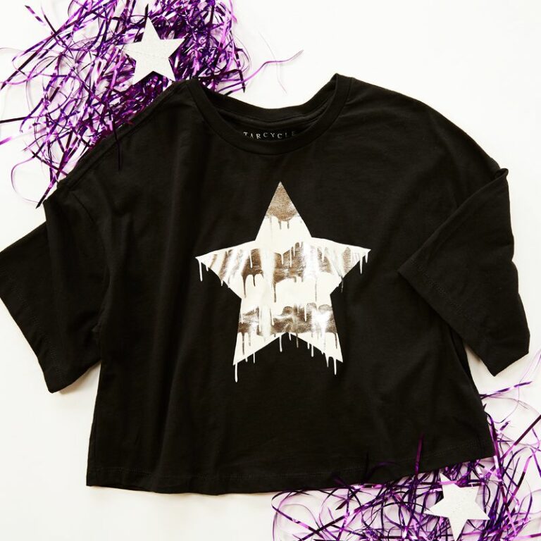 Dripping Star Cropped Tee Starcycle